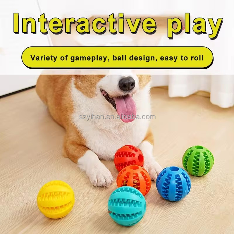 7cm Magic Rolling Slow Feeder Dog Toy - YH-CJT006-7CM Interactive Treat Dispenser Ball for Aggressiv