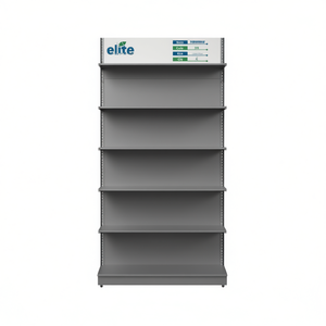 Elite Front Panel 1200x130mm 0.4mm Metal Iron Dark Gray Adjustable Supermarket Shelving - Product Image 1