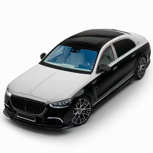 Convient pour <span class=keywords><strong>Mercedes</strong></span>-Benz Classe <span class=keywords><strong>S</strong></span> W223 <span class=keywords><strong>Maybach</strong></span> S480 580 <span class=keywords><strong>680</strong></span> Jupes latérales en fibre de carbone modifiée avec lèvre avant et becquet - Product Image 5