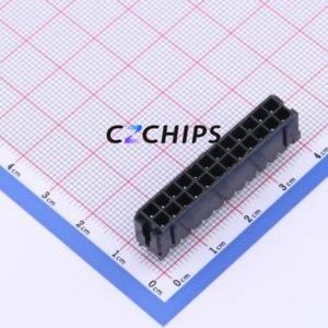 HC-MX3.0-2*12A Wire-to-<b>Board</b> <b>Pin</b> Header Through hole Component (THT),P=3mm Connector 2x12P 3mm Through Hole Micro-Fit (MX 3.0) - Product Image 1