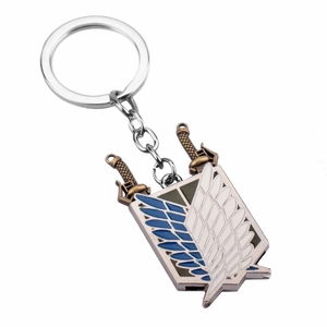 Collar <span class=keywords><strong>de</strong></span> ataque a los Titanes Anime Eren Key <span class=keywords><strong>Shingeki</strong></span> <span class=keywords><strong>No</strong></span> <span class=keywords><strong>Kyojin</strong></span> Colgante <span class=keywords><strong>Alas</strong></span> <span class=keywords><strong>de</strong></span> la espada <span class=keywords><strong>de</strong></span> la libertad en ambos lados Fans al por mayor - Product Image 3