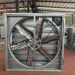 Ventilateur mural d'extraction robuste AC 380V avec système de refroidissement à roulement à billes pour élevages avicoles, poulaillers, porcheries OEM/ODM - Product Image 2