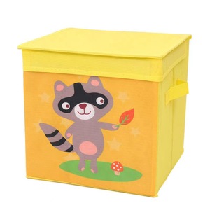 Bán Buôn Biểu Tượng Tùy Chỉnh Ráp <span class=keywords><strong>Cube</strong></span> Không Dệt Lưu Trữ Tổ Chức Vải Các Tông Có Thể Gập Lại Quần Áo Đồ Chơi Hộp Lưu Trữ Với Nắp - Product Image 4