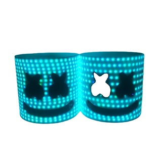 <span class=keywords><strong>Marshmello</strong></span> & Tiesto Helm <span class=keywords><strong>Marshmello</strong></span> Kopfbedeckung, Interaktive Atmosphären-Requisite für Musikfestivals & Bars - Product Image 4