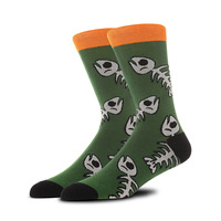 Chaussettes d'équipage drôles de conception personnalisée de vente chaude hommes chaussettes de mode en coton dessin animé pour hommes chaussettes