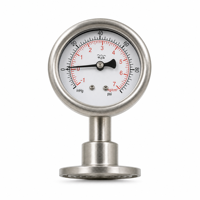 Manomètre sanitaire en acier inoxydable 316L, 63 mm, raccord Tri-Clamp, -1 à 7 Kg/cm², connexion TC 40 mm
