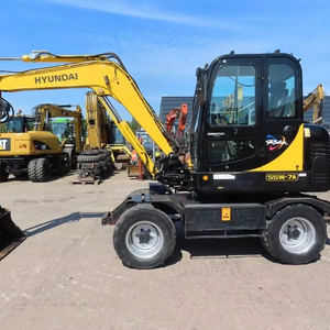 Pelle multifonction sur chenilles originale de la Corée Hyundai 55-7 Hyundai à haut rendement en bon état en vente - Product Image 1