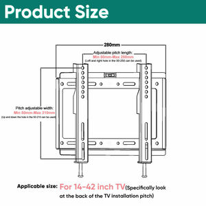 Supporto <span class=keywords><strong>TV</strong></span> da Parete Fisso Sottile ZENO B27 con Imballaggio, <span class=keywords><strong>Staffa</strong></span> in Acciaio <span class=keywords><strong>per</strong></span> <span class=keywords><strong>TV</strong></span> a Schermo Piatto LCD, Prezzo all'Ingrosso - Product Image 2