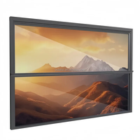Puerta Corredera Inteligente para Balcón, de Aluminio y Vidrio, Retráctil Vertical, Eléctrica, Insonorizada y Resistente al Viento, para Hogar Inteligente