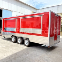 Vans Commercial personnalisé Street Bbq Food Cart Food Trailer Mobile Restaurant Mobile Food Truck avec moteur Milk Meter 185/R14C