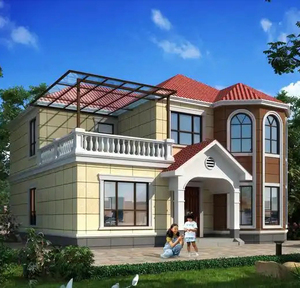 Tùy chỉnh thiết kế hiện đại kết cấu thép tòa nhà ánh sáng-trọng lượng prefab nhà cho biệt thự nhà kim loại Modular xây dựng - Product Image 2
