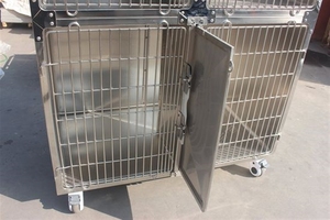 Equipo para Clínica Veterinaria, <span class=keywords><strong>Jaula</strong></span> para Perros de Acero Inoxidable 304 para Hospitales Veterinarios, sin Bandeja - Product Image 4