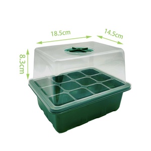 12 trous trois pièces maison jardinage <span class=keywords><strong>semis</strong></span> Pot ensemble matière plastique réglable respirant couverture isolation <span class=keywords><strong>semis</strong></span> boîte plateau - Product Image 2