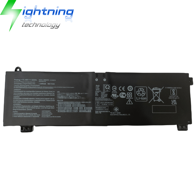 New Genuine Original C41N2010 15.48V 3620mAh Laptop Battery for Asus ROG Strix G15 G513QC G513IH G513QE G513QC 0B200-03890000