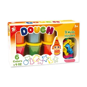 Ungiftig 6er Pack 4 Unzen Spaß Größe Dosen spielen Teig Starter Set Palydoh Form Zubehör Spielzeug für Kinder DIY Lernspiel zeug