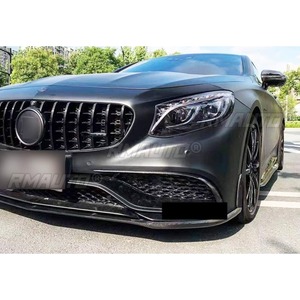 Kit de Carrocería de Fibra de Carbono Real para Mercedes Benz Clase S COUPE W217 S63 BR 2014-2017, Difusor Lateral para Parachoques Delantero - Product Image 5