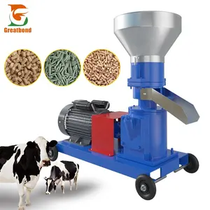 Model125/150 Fornecedor Venda Preço Barato Birds Grass Chaff Straw Hay Processamento de Fertilizante Animal Food Making Feed Pellet Machine