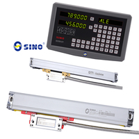 SINO 2 Axis Digital Readout Test Instrument System SDS 2MS DRO Kits Glass Linear Scale for Milling Lathe TTL