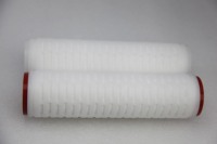 JC JINCHUN PES Pleated Filter Cartridge 0.1m-10m Titik Gelembung Tinggi untuk Filtrasi Air Kemurnian Tinggi Makanan & Minuman 1,5 Tahun