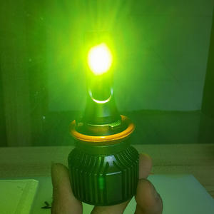 Faro <span class=keywords><strong>LED</strong></span> H11 Amarillo Limón de Alta Luminosidad de Moda, Luz <span class=keywords><strong>Antiniebla</strong></span> <span class=keywords><strong>H3</strong></span> 880881, Luces de Conducción <span class=keywords><strong>Antiniebla</strong></span> de Aluminio Nuevas - Product Image 1