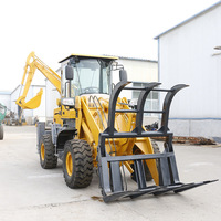 Mini Backhoe Loader Desain Baru dari Pabrik Cina, Mesin Pemindah Tanah EPA, Berbagai Lampiran Opsional, Harga Kompetitif