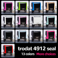 Tampons de bureau en plastique auto-encreurs personnalisables de haute qualité, série Trodat 4912, logo personnalisé, type à bascule, recharge d'encre automatique