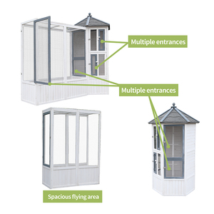 Wholesale Hot Sell Eco-Friendly Wooden Pigeon Cage Large <strong>Bird</strong> Breeding <strong>Aviary</strong> with Modern Design - Product Image 3