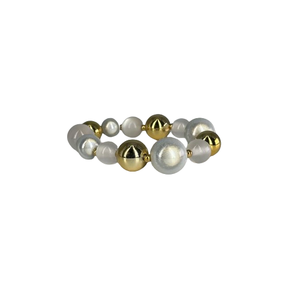 Fashion <b>Beaded</b> <b>Bracelet</b> 316L Stainless Steel PVD <b>Gold</b> Plating Sustainable Resistant Jewelry for Women - Product Image 1