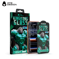 ATB Full Cover HD Matte Anti-Shock Protecteur d'écran étanche en verre trempé pour 11/12/13/14/15/16/17 Pro Max