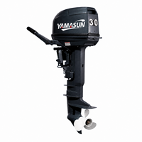 Moteur hors-bord YAMASUN 30 CV 2 temps à arbre court pour bateau pneumatique, commande par timon, démarrage électrique – Grand stock disponible