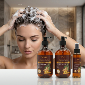 แชมพูและครีมนวดผมป้องกันผมร่วงขิง, น้ำมันควบคุมน้ำขิง, ป้องกันผมร่วง, ทำให้ผมแข็งแรง, เพิ่ม Volume500ML - Product Image 4