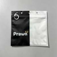 Sac refermable transparent personnalisé à trois soudures latérales en plastique pour câble USB mobile, emballage réutilisable