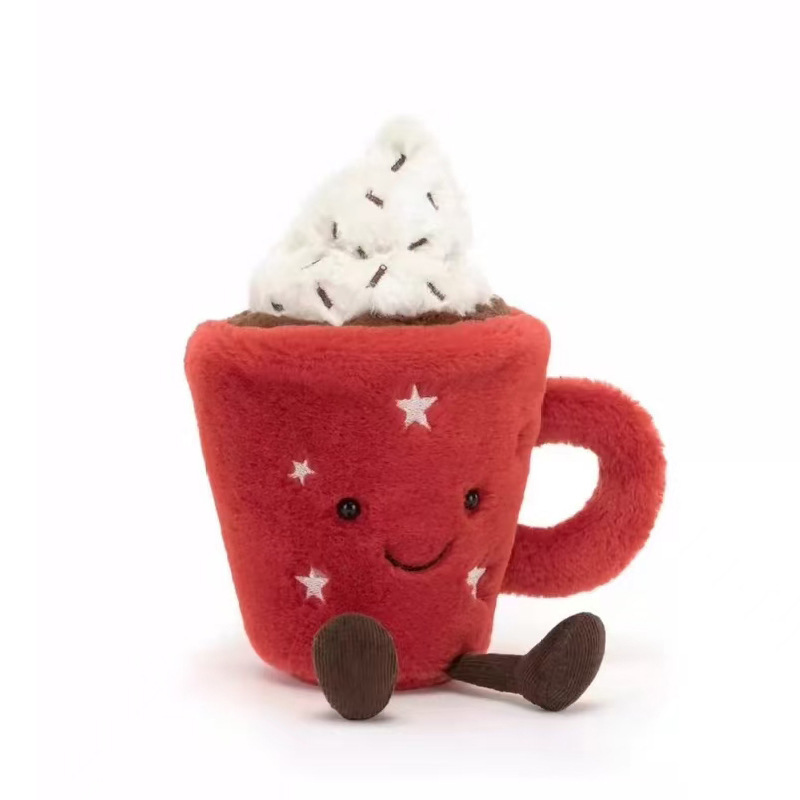 Tasse de chocolat chaud amusante