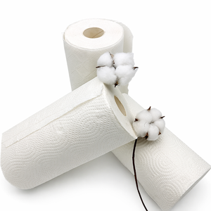 Rouleau de cuisine personnalisé en pâte fluff 2 plis, multi-plis, absorbant, blanc, taille standard - Product Image 1