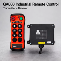Télécommande sans fil industrielle étanche LCC QA600, 6 boutons, télécommande radio pour pont roulant