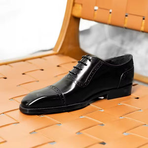 Zapatos Clásicos de Vestir para Hombre, de Cuero Genuino, Elegantes y Formales para Negocios, Zapatos de Vestir para Fiesta de Oficina - Product Image 5
