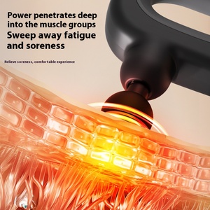 Pistolet de <span class=keywords><strong>massage</strong></span> vibrant à 4 têtes avec logo personnalisé, 6 niveaux, pour <span class=keywords><strong>massage</strong></span> des tissus profonds du dos, des épaules, des <span class=keywords><strong>jambes</strong></span> et des pieds - Product Image 4