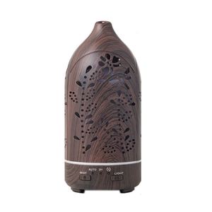 Humidificador de Aroma Giratorio con Diseño de Madera, Difusor de Aceites Esenciales USB, Luz LED de Colores, Rociador de Niebla para Dormitorio - Product Image 4