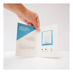 Pieghevole con bustina di semi, gadget ecologici - Product Image 1