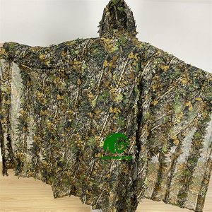 Kango Bonne Qualité Ghillie Costume Extérieur <span class=keywords><strong>3D</strong></span> Feuilles Tactique Extérieur <span class=keywords><strong>Camouflage</strong></span> Jungle Ghillie Costume <span class=keywords><strong>Poncho</strong></span> - Product Image 6