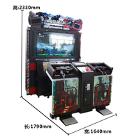 Zone de jeux d'arcade à pièces de monnaie en intérieur, simulateur de tir Razing Storm, machine d'arcade à tir à la carabine à vendre