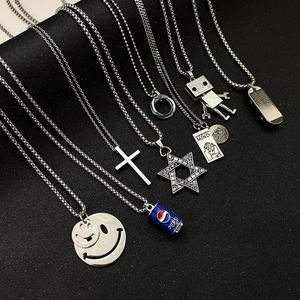 สร้อยคอแบรนด์อินเทรนด์ทำจากโลหะผสมอเนกประสงค์สำหรับผู้ชายสร้อยคอดีไซน์<span class=keywords><strong>ผีเสื้อ</strong></span>แนวสตรีทสไตล์ฮิปฮอปเครื่องประดับสเวตเตอร์สำหรับทุกเพศ - Product Image 4