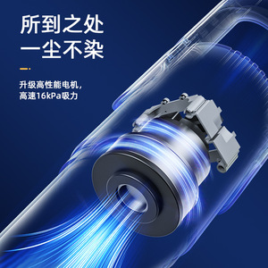 Bai Zi Portable Handheld Vacuum Cleaner 401-600W Rechargeable Flat Nozzle Dry Cleaning - Product Image 3