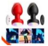 Télécommande LED lumineuse colorée pour <span class=keywords><strong>tunnel</strong></span> <span class=keywords><strong>anal</strong></span>, vibromasseur en silicone rechargeable - Product Image 2