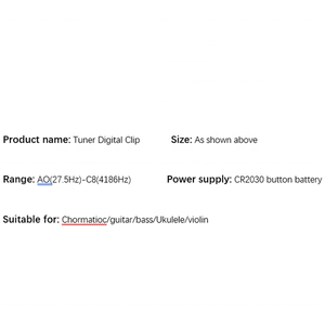 Instrumento de cuerda <span class=keywords><strong>digital</strong></span> de alta calidad, <span class=keywords><strong>afinador</strong></span> de guitarra de <span class=keywords><strong>violín</strong></span> bajo portátil <span class=keywords><strong>con</strong></span> Clip - Product Image 5