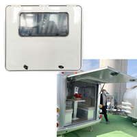 Porte de chargement/porte latérale pour caravane en alliage d'aluminium blanc moderne de haute qualité, prix d'usine