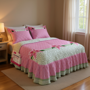 Trapuntino Dalila 2 Pezzi con Motivo Floreale Stile Classico per Tutte le Stagioni Biancheria da Letto - Product Image 2
