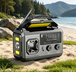 <span class=keywords><strong>Radio</strong></span> di Emergenza <span class=keywords><strong>Portatile</strong></span> AM/FM/WB da 20000mAh Alimentata via <span class=keywords><strong>USB</strong></span> <span class=keywords><strong>con</strong></span> Uscita 10-30W e Torcia ad Alta Luminosità - Product Image 2