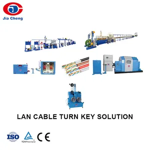 Cable Take Up Machine JIACHENG Automatic Copper Electric Data/USB/Lan Wire Cable Making Manufacturing Extruder Equipment Machine