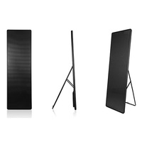 Espejo LED Rectangular Grande con Pantalla HD y Sensor Infrarrojo X Switch para Gimnasio, Vestuario y Estudio de Danza
